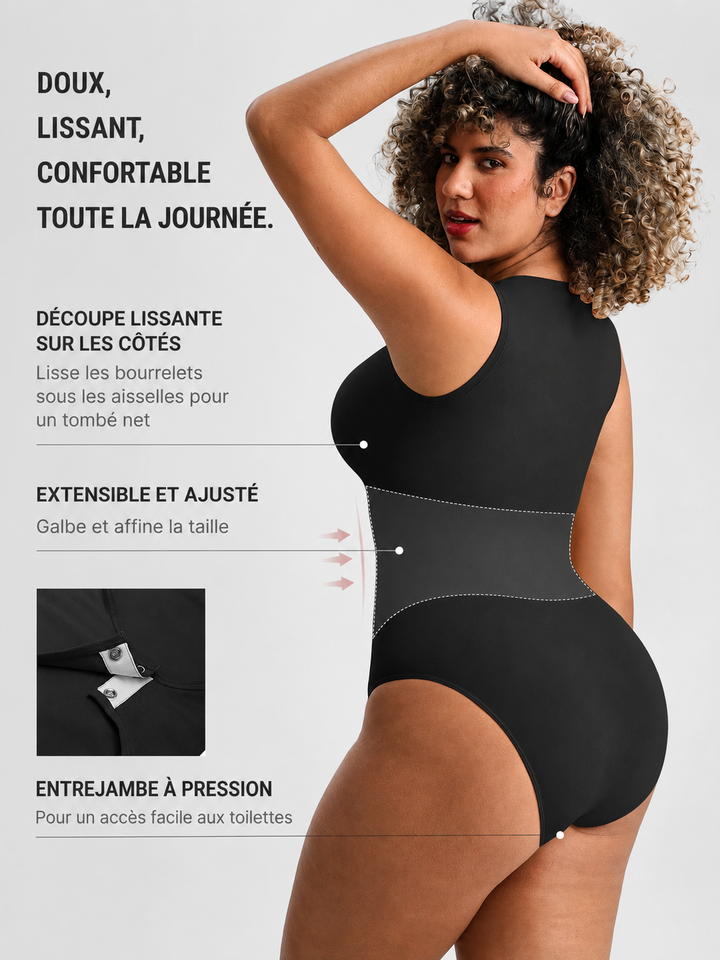 Body Gainant Col Rond Sans Manches