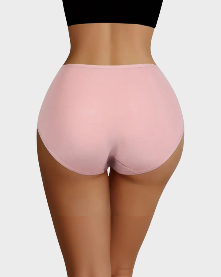 Culotte Coton Doux Imprime Coeurs - Lot de 6