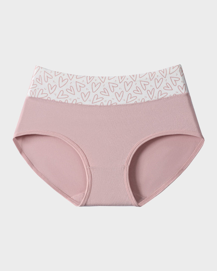 Culotte Coton Doux Imprime Coeurs - Lot de 6