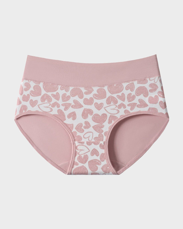 Culotte Coton Doux Imprime Coeurs - Lot de 6
